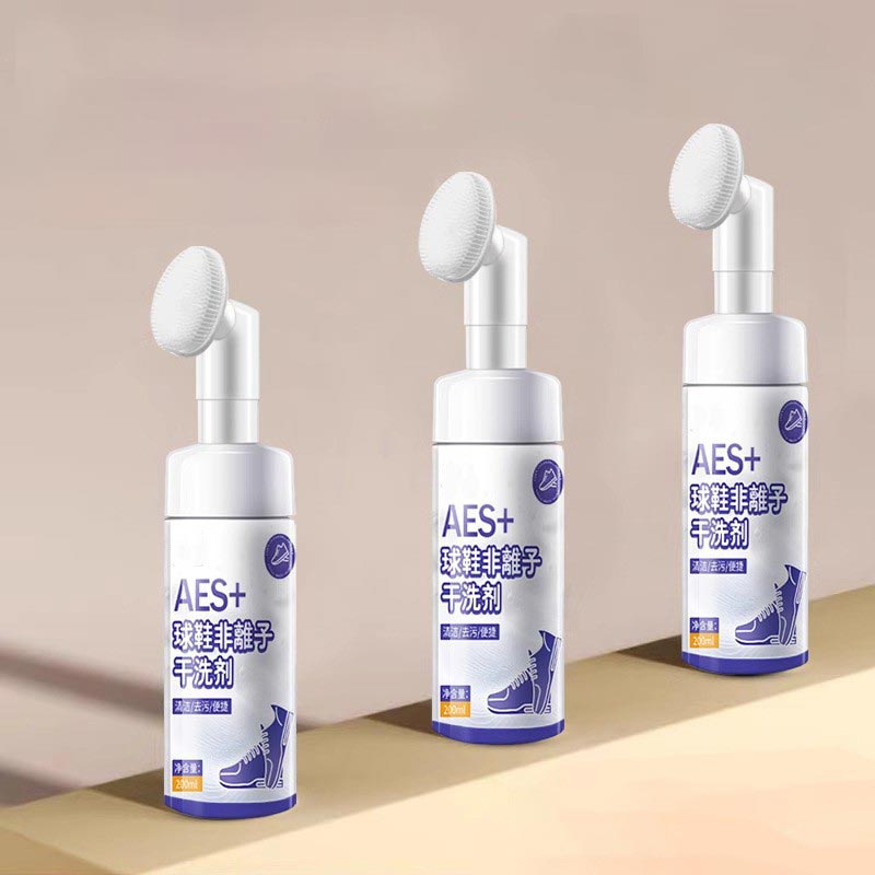 2-In-1 White Shoe Cleaner Foam Pump